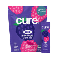 Cure Hydration kids mixed berry packet for convenient on-the-go hydration