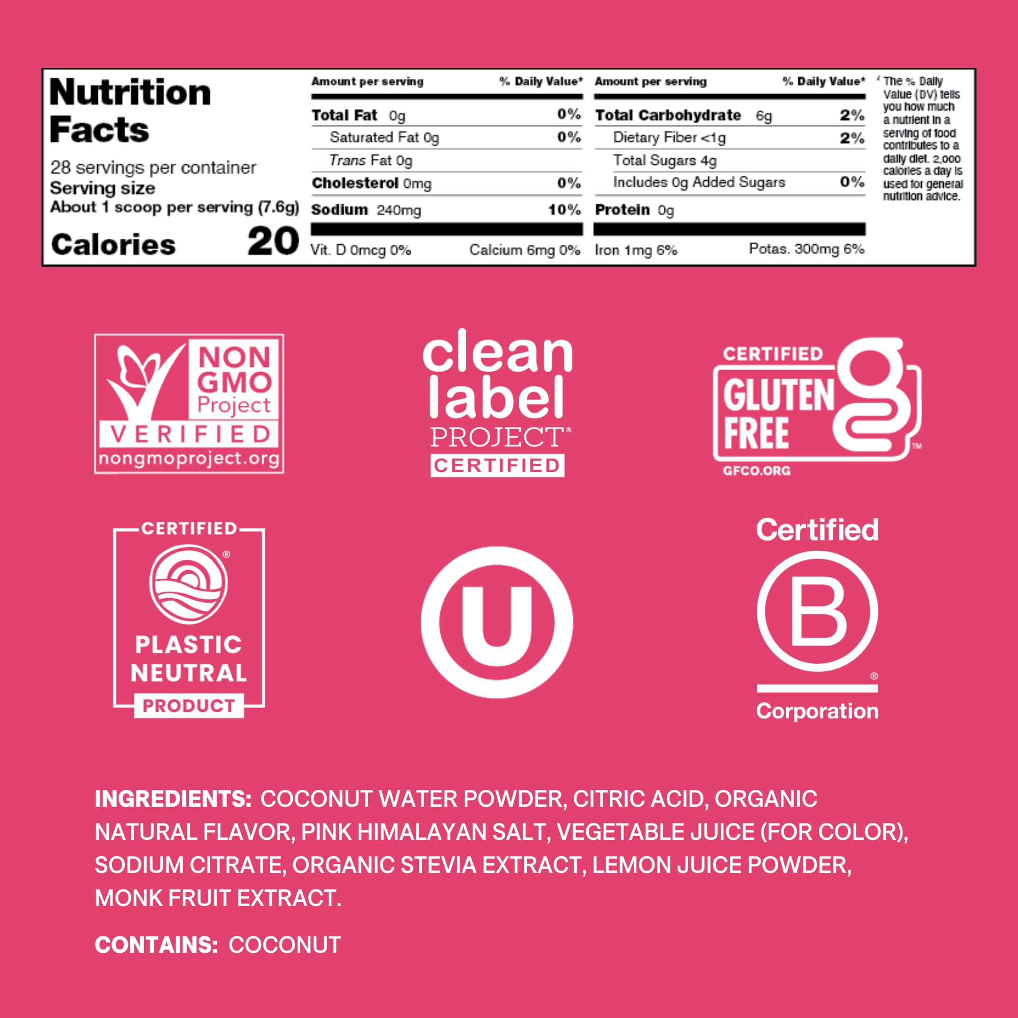 Cure Hydration Tropical Punch packet open for convenient daily hydration.
