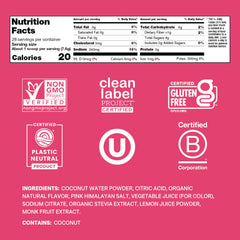 Cure Hydration Tropical Punch packet open for convenient daily hydration.