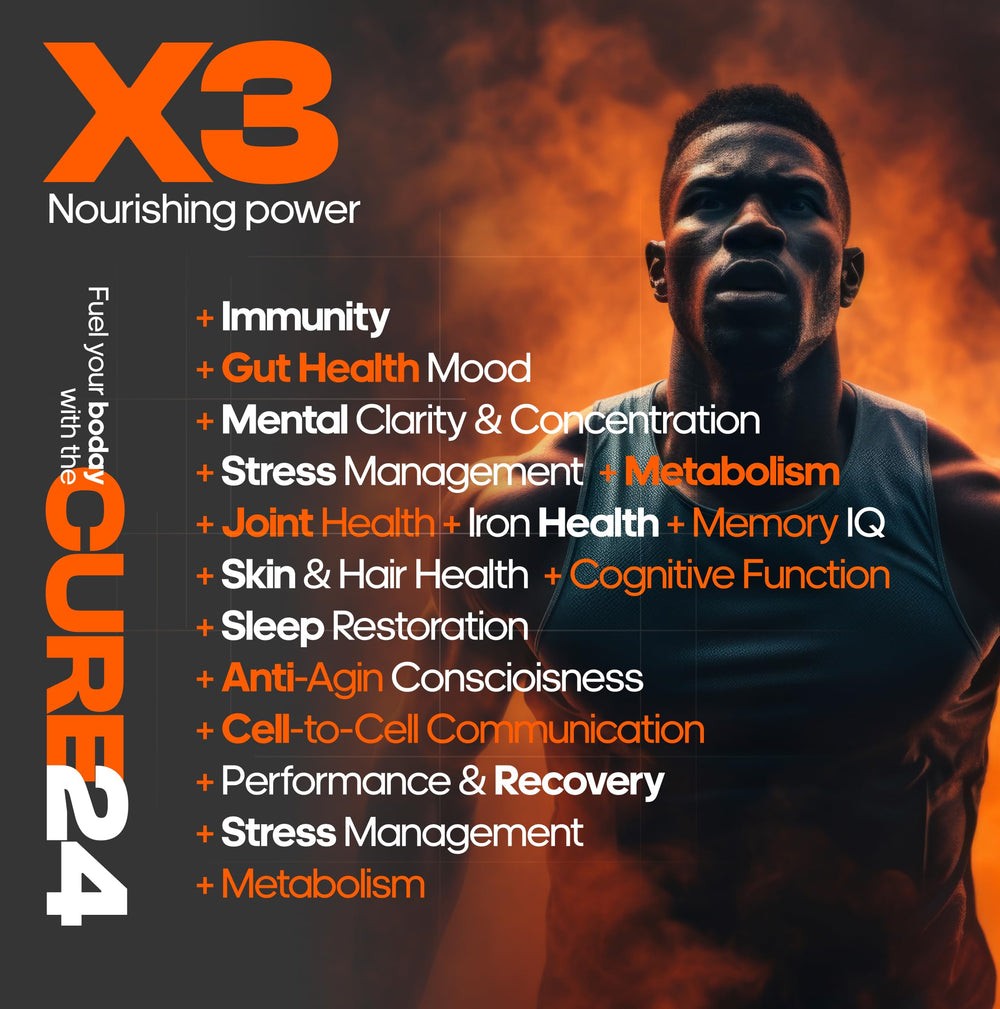 Cure24 Colostrum powder mixed in a smoothie for easy consumption.