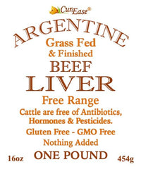 CurEase free-range grasslands liver powder closeup highlighting natural origin