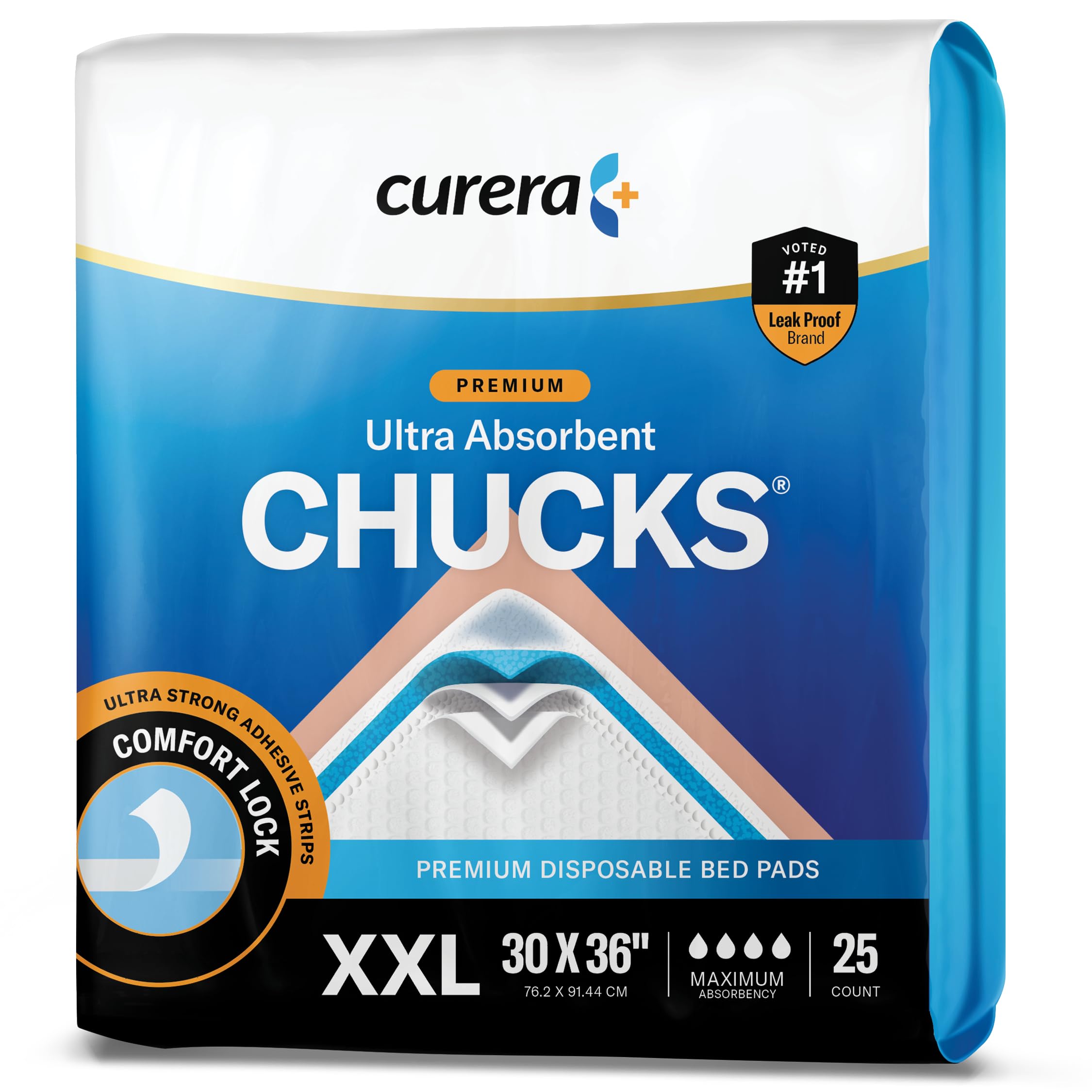 Curera Chucks bed protection prevents leaks and simplifies cleanup.