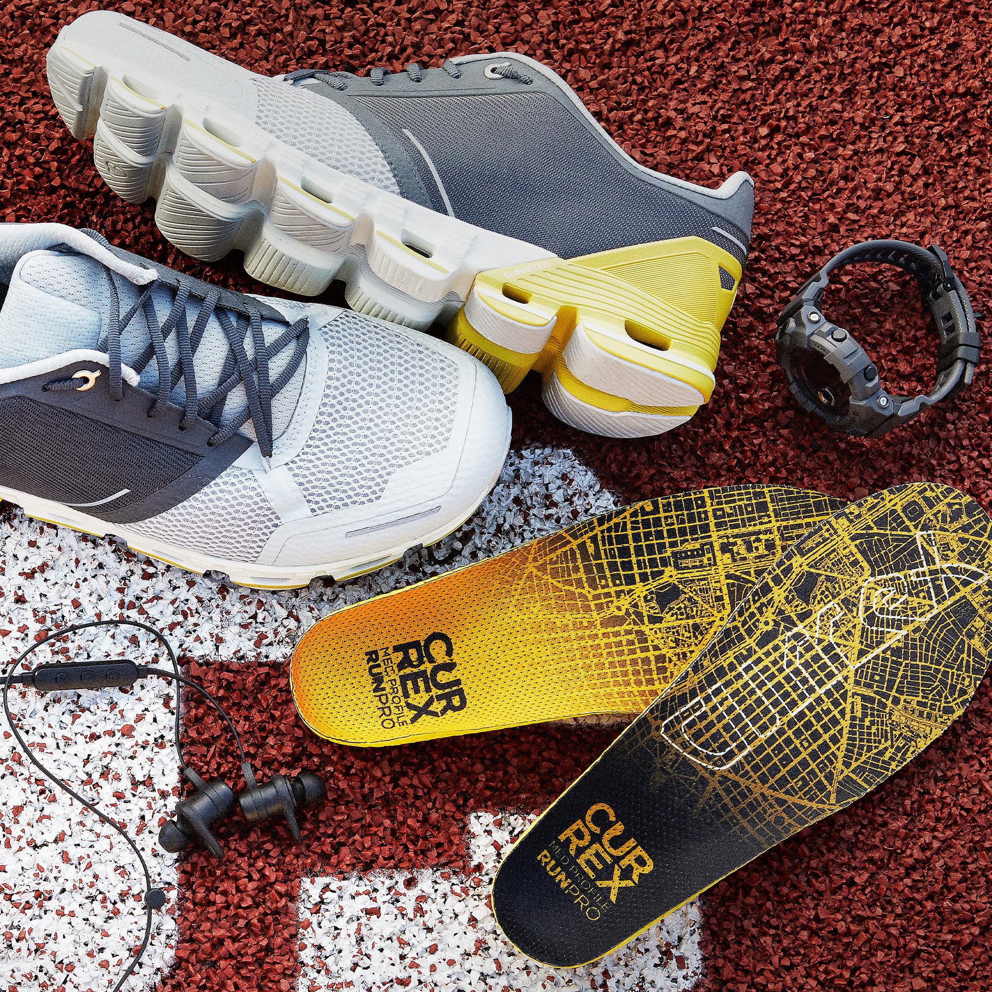 Currex RunPRO insoles 3D dynamic arch supports fatigue reduction on long miles