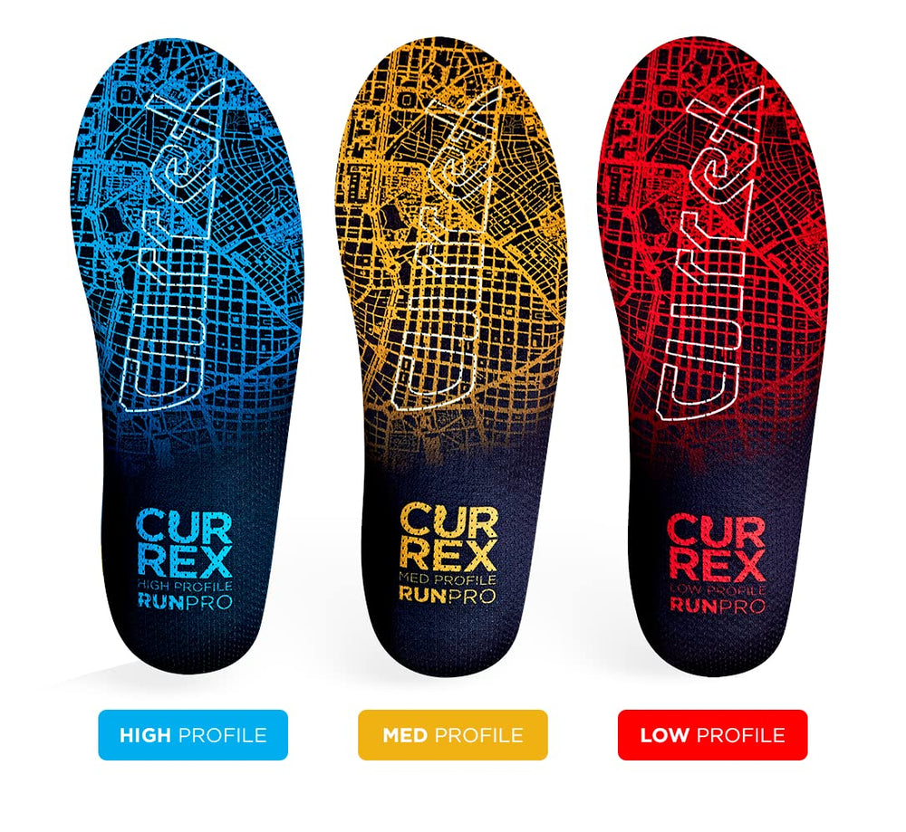 currex RunPro cushioning detail highlights rebound padding for energized strides.