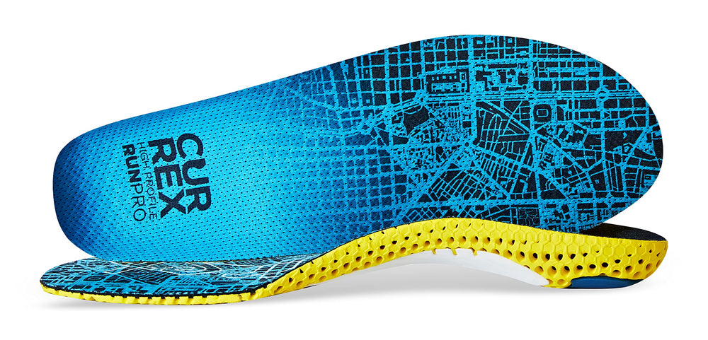 CURREX RunPro insoles offer multiprofile arch options for comfort.