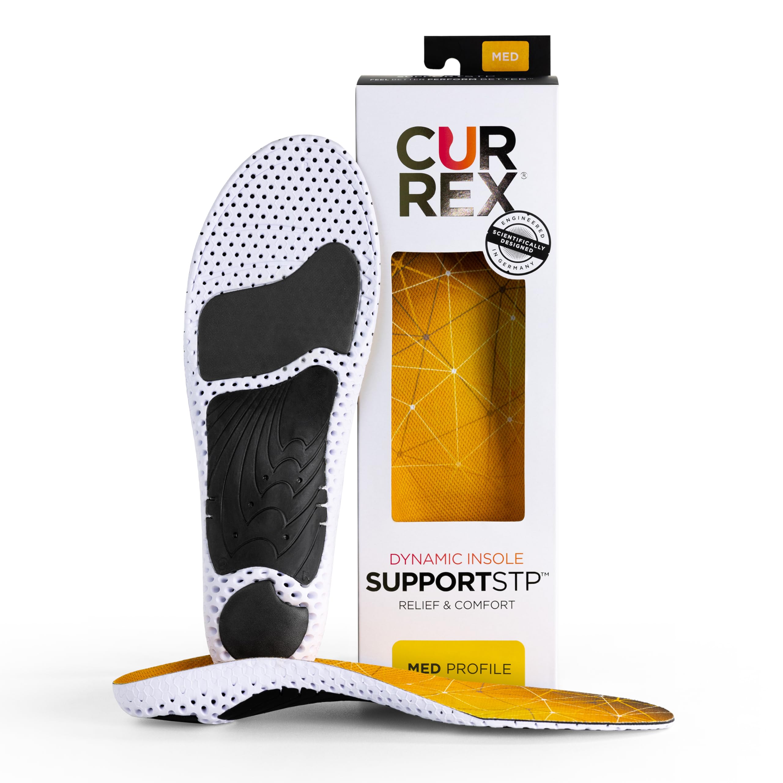 CURREX SupportSTP arch-support insole with medium arch boosts stability for daily running