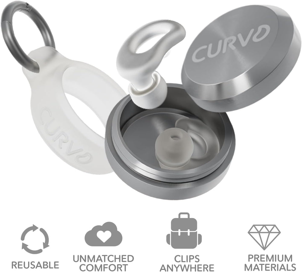 CURVD ultra-soft ear canal tips for comfortable, customizable fit.