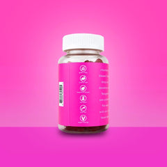 Closeup of Curvy Body Bears CBB 13 in 1 gummies highlighting berry flavor.