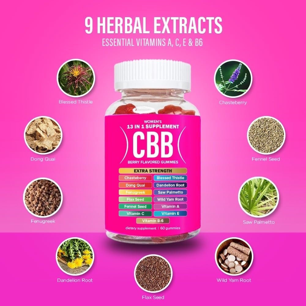 Curvy Body Bears CBB 13 in 1 gummies packaging ready for daily routines.