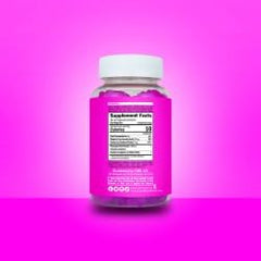 Close-up of Curvy Body Bears CBB Perfect PH pineapple gummies highlights flavor and texture.