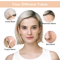 CUTIEWORLD High Frequency Wand in massage-use position for facial sessions.