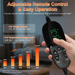 Cutiskrave dual-wavelength LEDs illuminate the panel for deeper reach into tired muscles