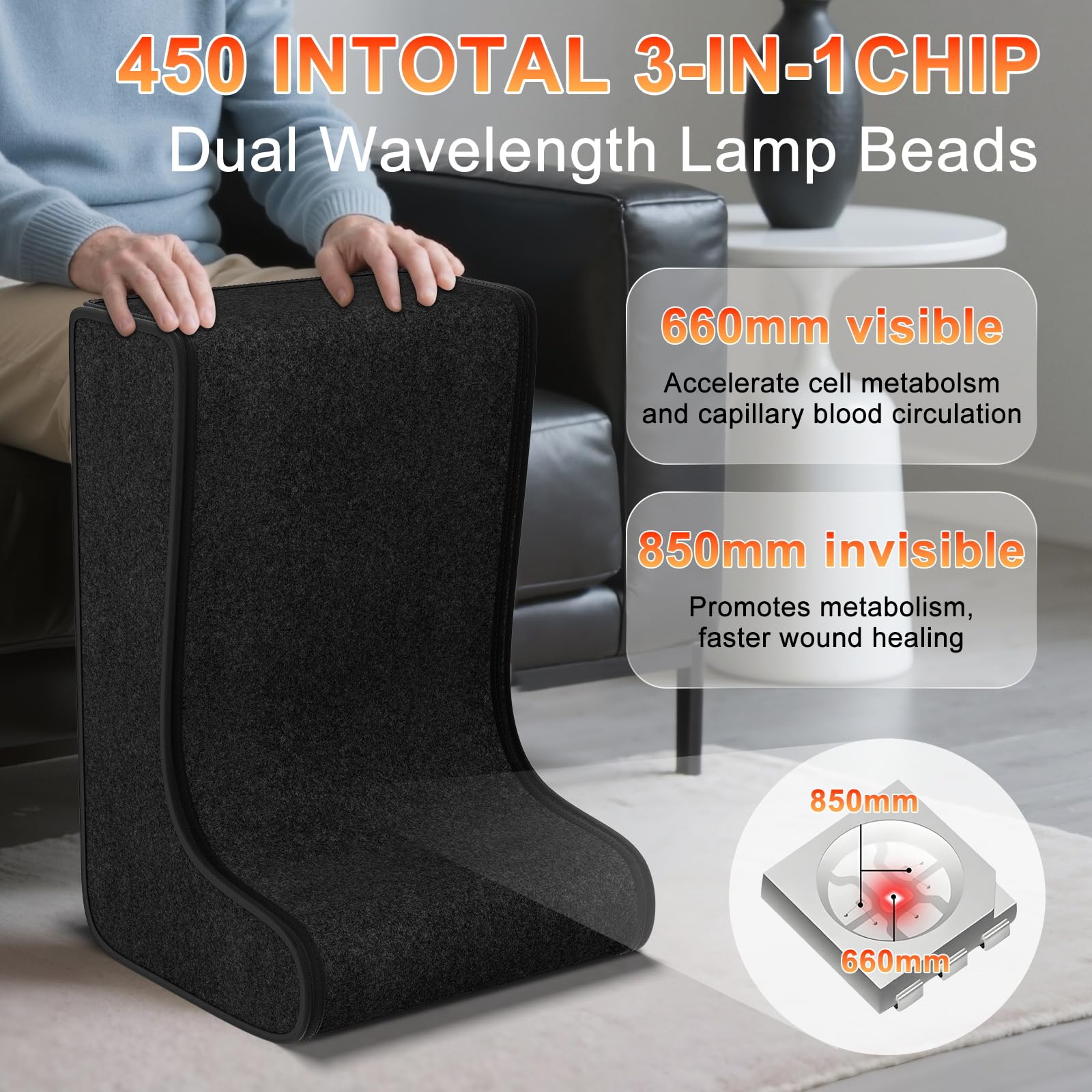 Cutiskrave foot and leg therapy design highlighting ergonomic, targeted relief
