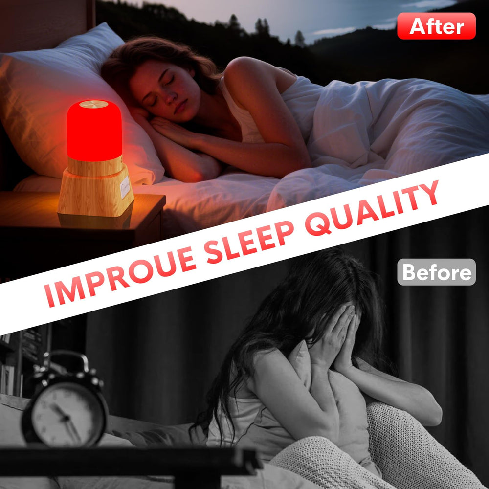 Cutiskrave red light lamp offers timer for automatic shut-off.
