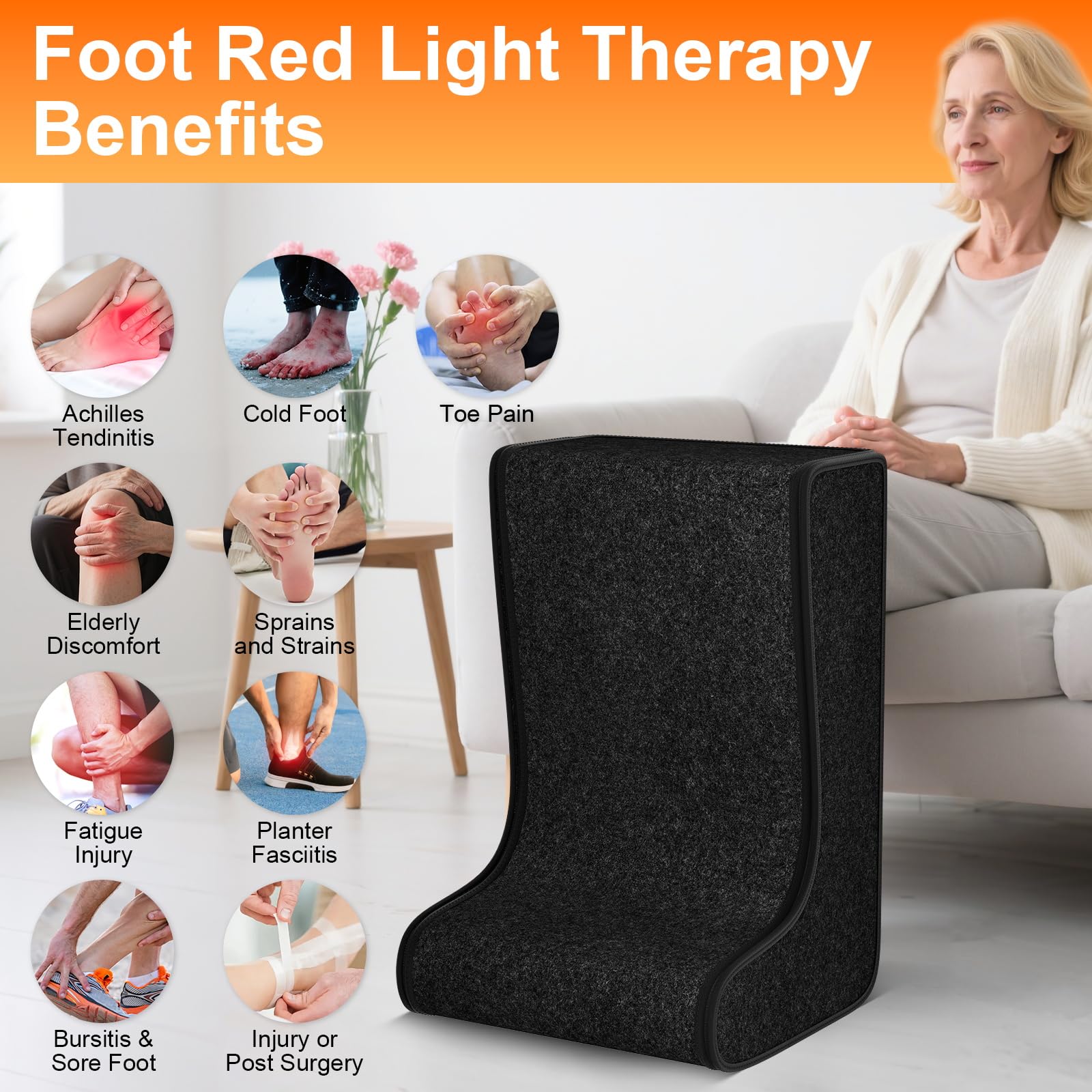 Cutiskrave portable home-therapy device shown in a relaxed living room setting
