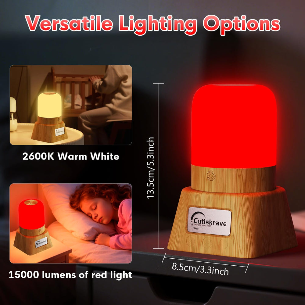Cutiskrave touch remote control lamp for easy brightness adjustments.