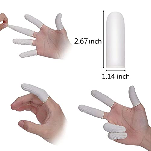 Protección de dedos Cuttte latex flexible, ideal para artesanía y reparación.