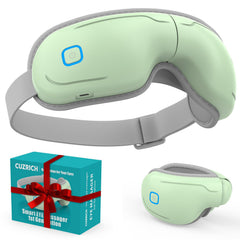 CUZRICH Eye Massager in avocado green front view for comfortable wear.