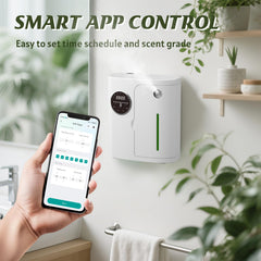 CVRAW app-controlled diffuser enables schedules and remote fragrance control.