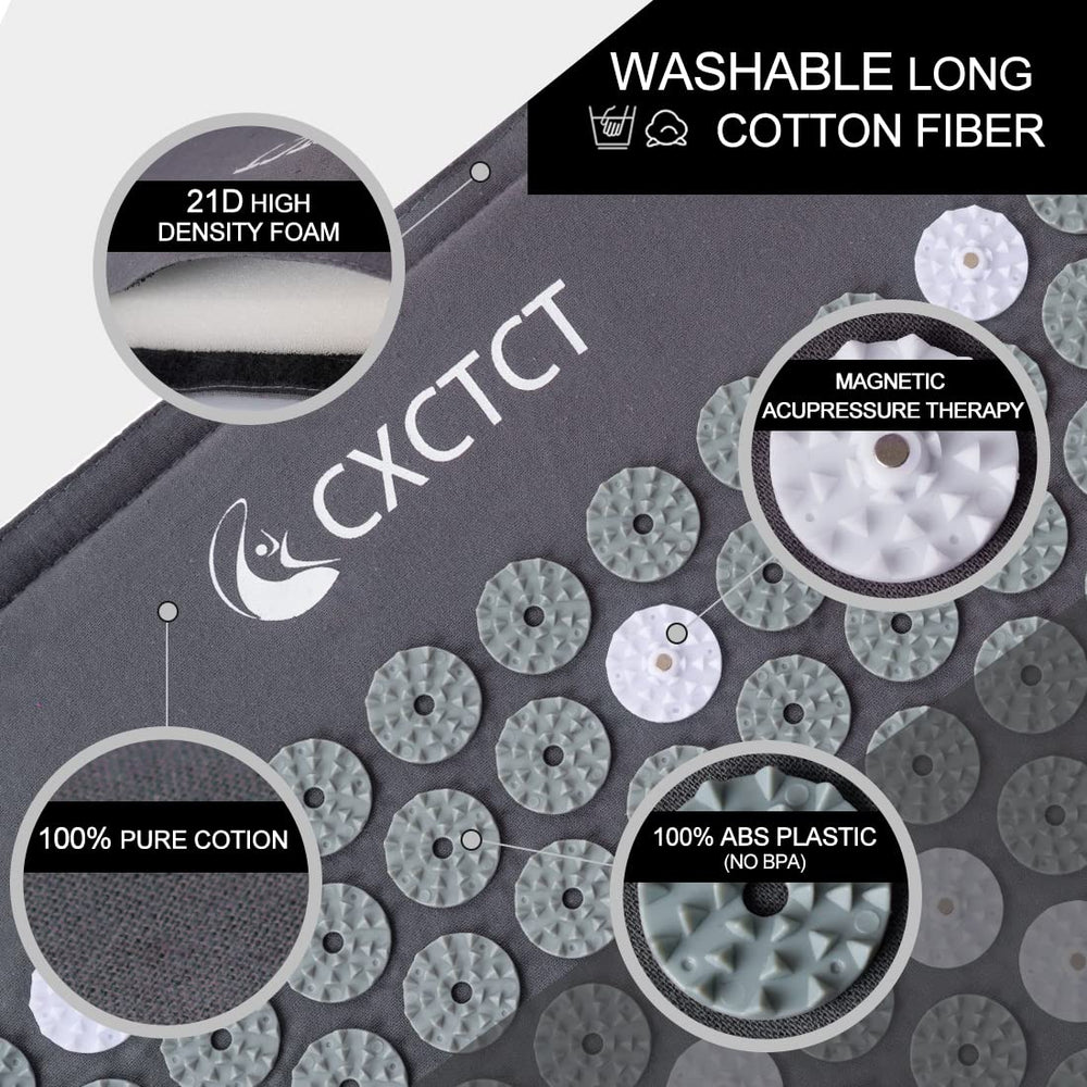 CXCTCT acupressure pillow providing neck relaxation after workouts