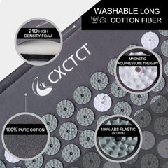 CXCTCT acupressure pillow providing neck relaxation after workouts
