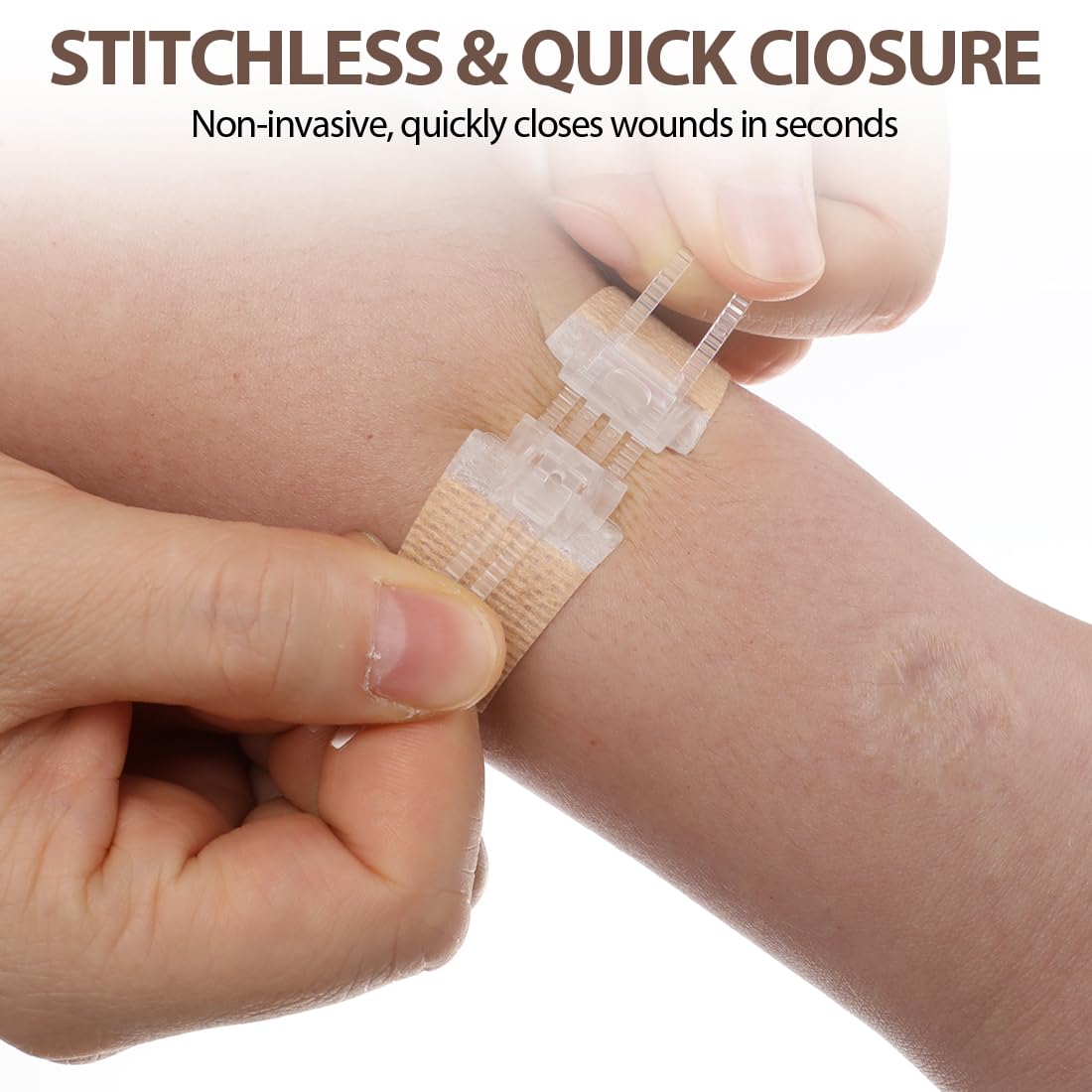 CXWLTT tiras cierre heridas textil respirables para comodidad sin dolor.