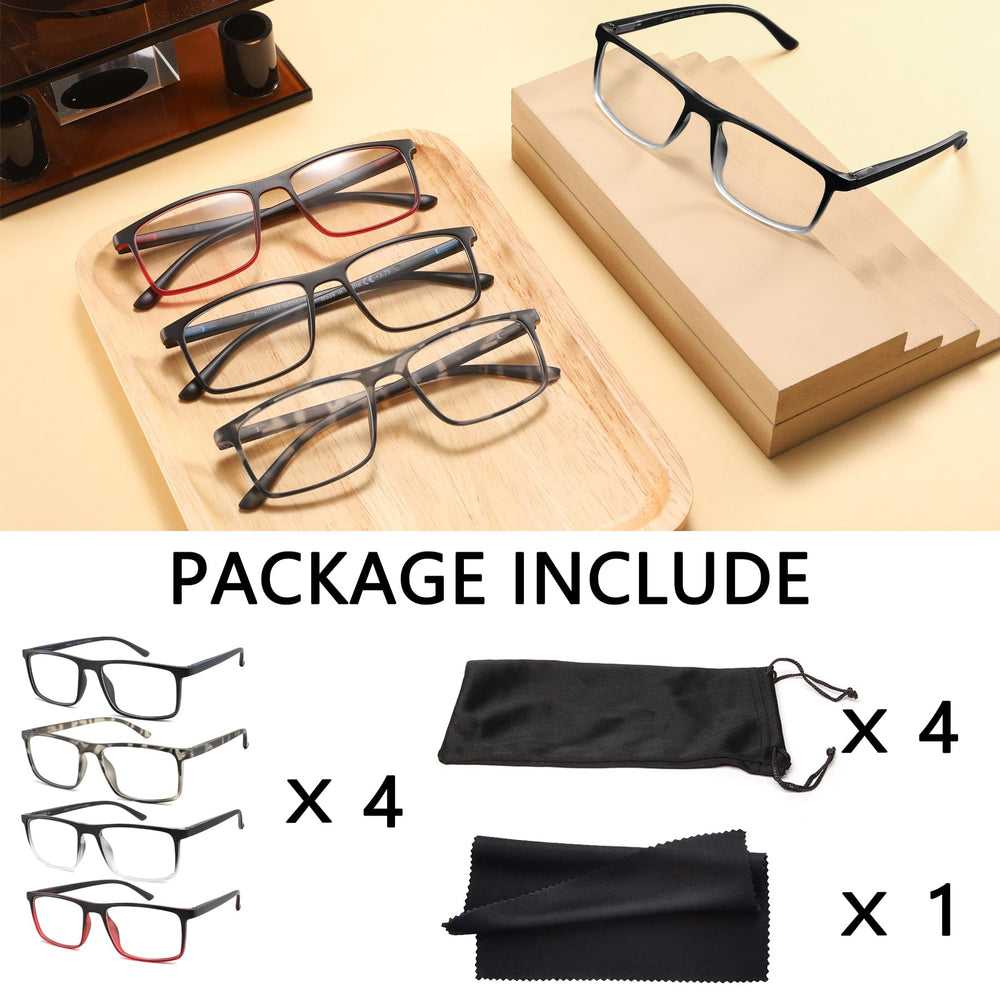 Cyangander 4-pack with anti-slip nose pads for stable daily wear.