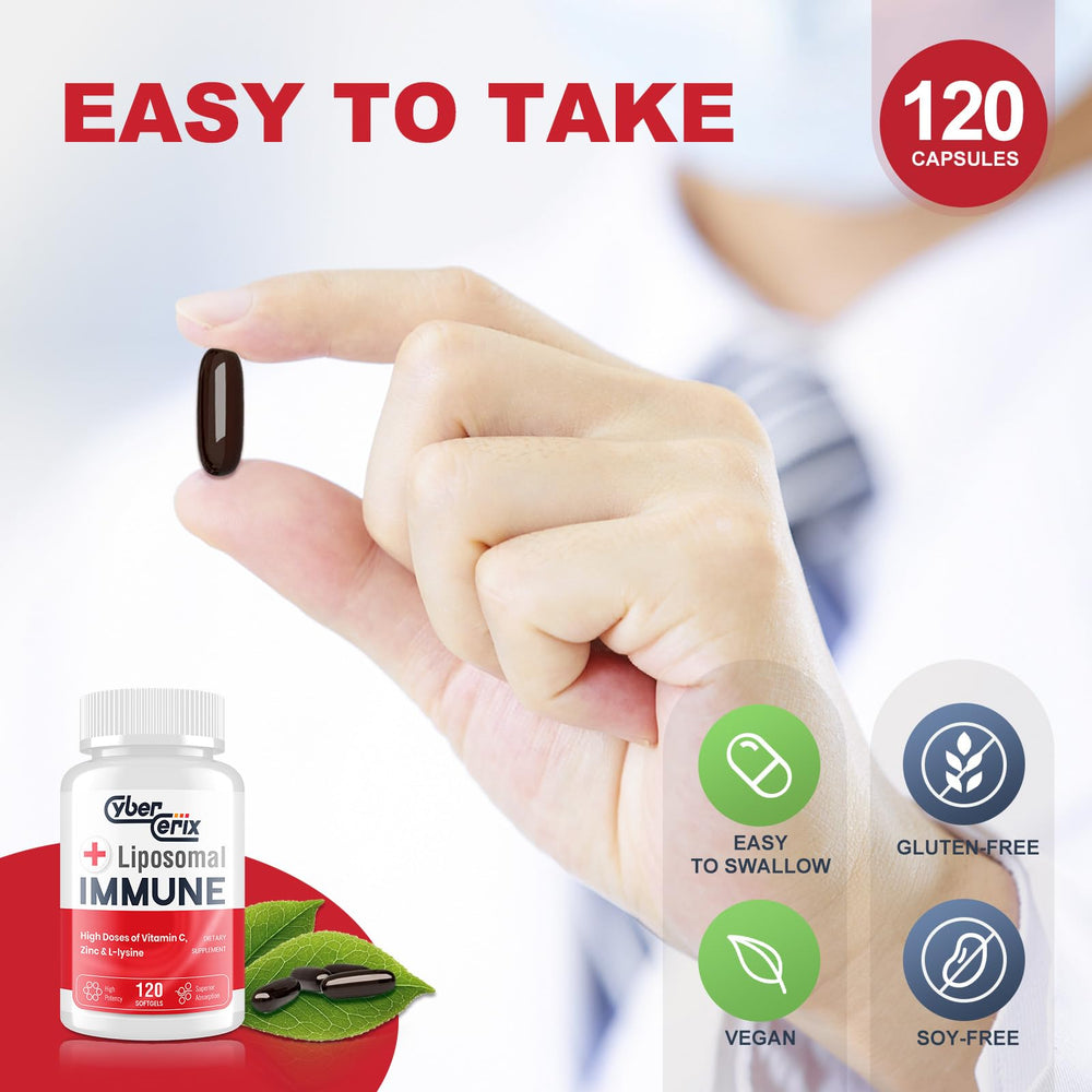 CyberCerix Liposomal Immune herbal extracts scene, natural wellness blend
