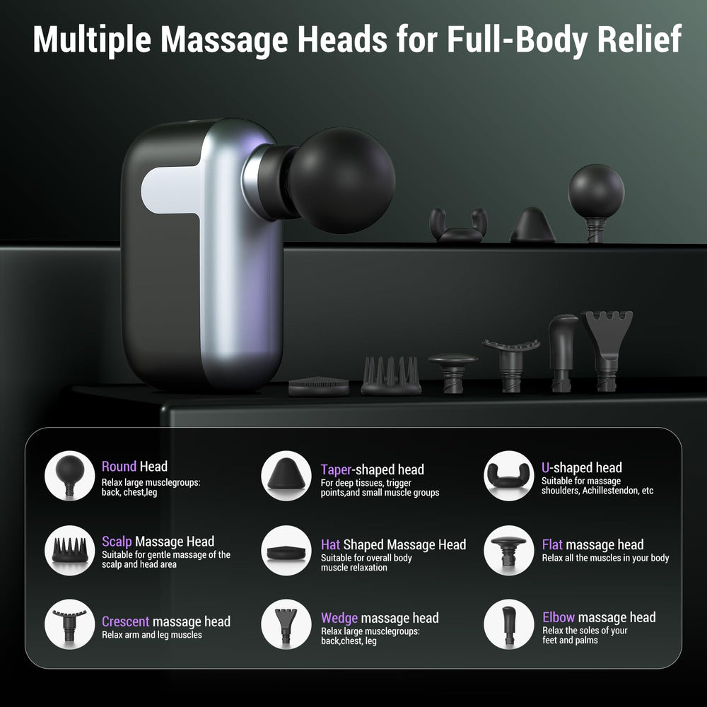 CYBPOK Mini Massage Gun ergonomic handle enables comfortable massages.