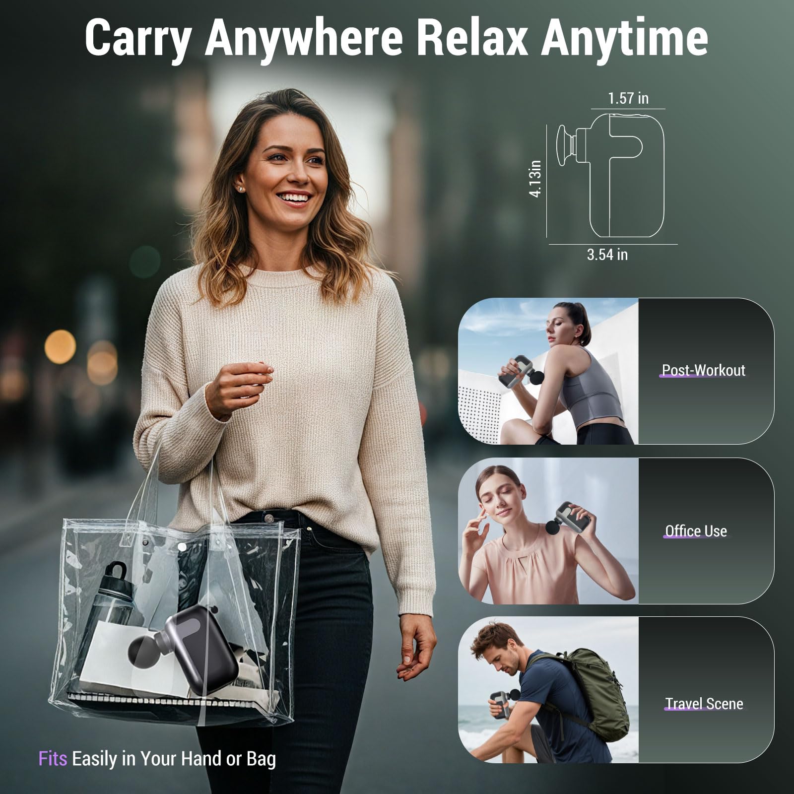 CYBPOK Mini Massage Gun long battery life for extended sessions.