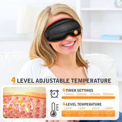 CYFERUY heated eye mask with removable scent pads for aromatherapy.