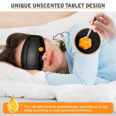 CYFERUY eye mask side profile showing 3D contours for comfortable fit.