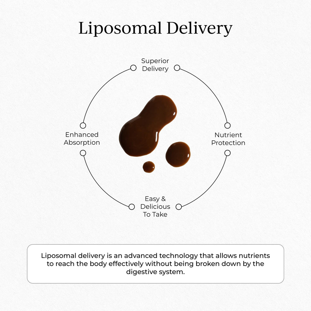 CYMBIOTIKA Liposomal Longevity Mushrooms packaging inside showing 30-pack convenience