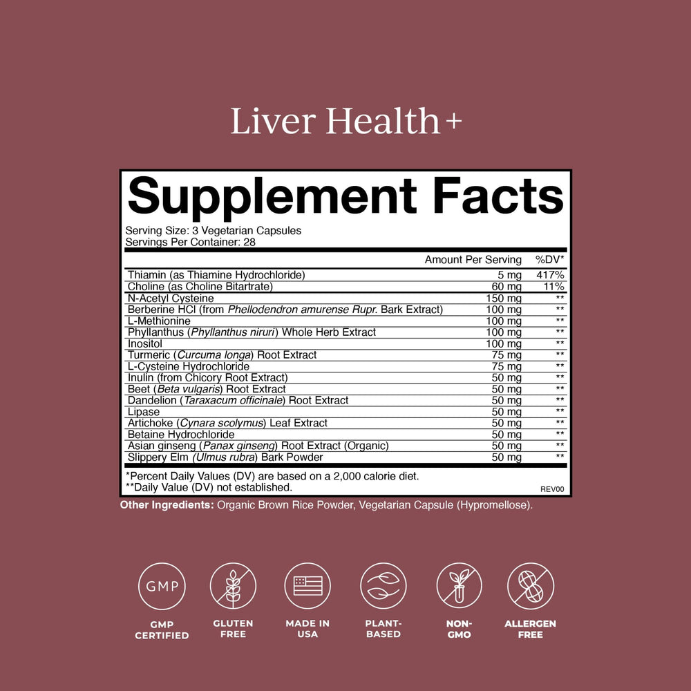 CYMBIOTIKA Liver Health bottle with dosage information supports consistent use
