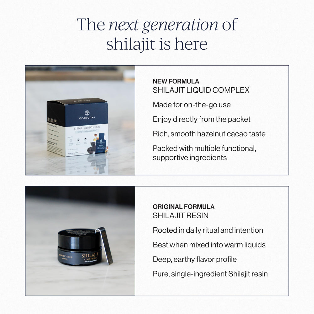 CYMBIOTIKA Shilajit Liquid Complex brain-body support in a single serving.