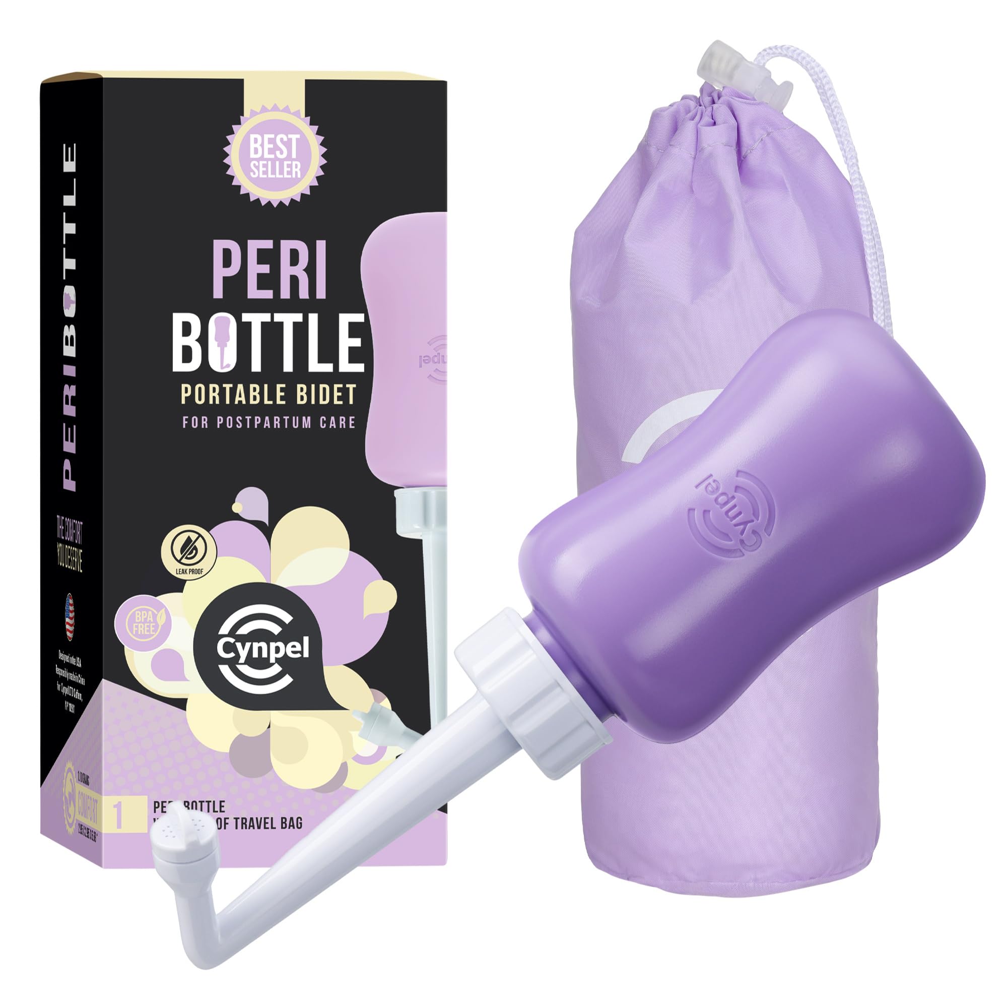 Cynpel Bidé Peri con boquilla de 10 orificios para limpieza precisa.
