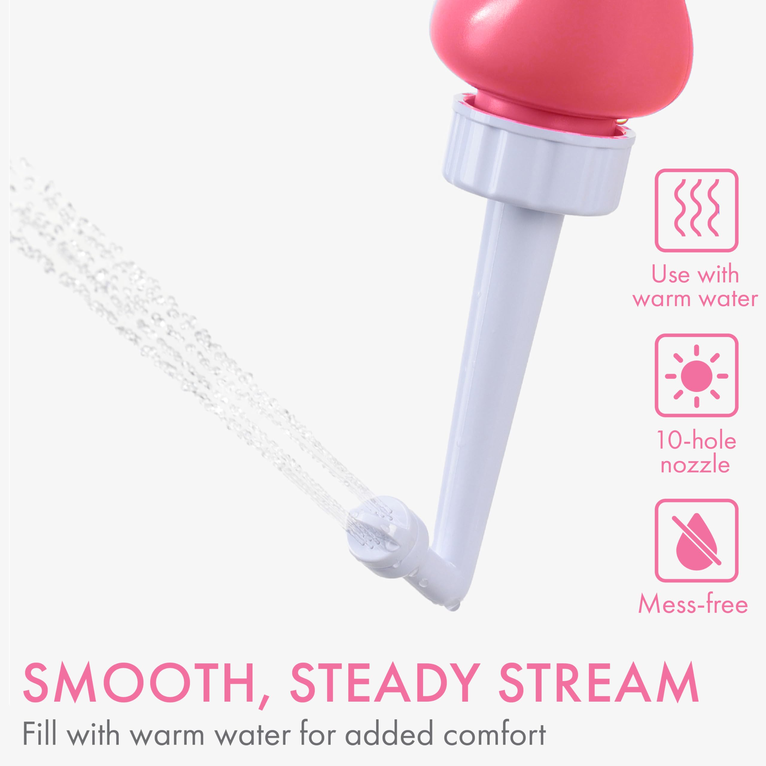 Cynpel Peri Bottle ergonomic handle for one handed use.