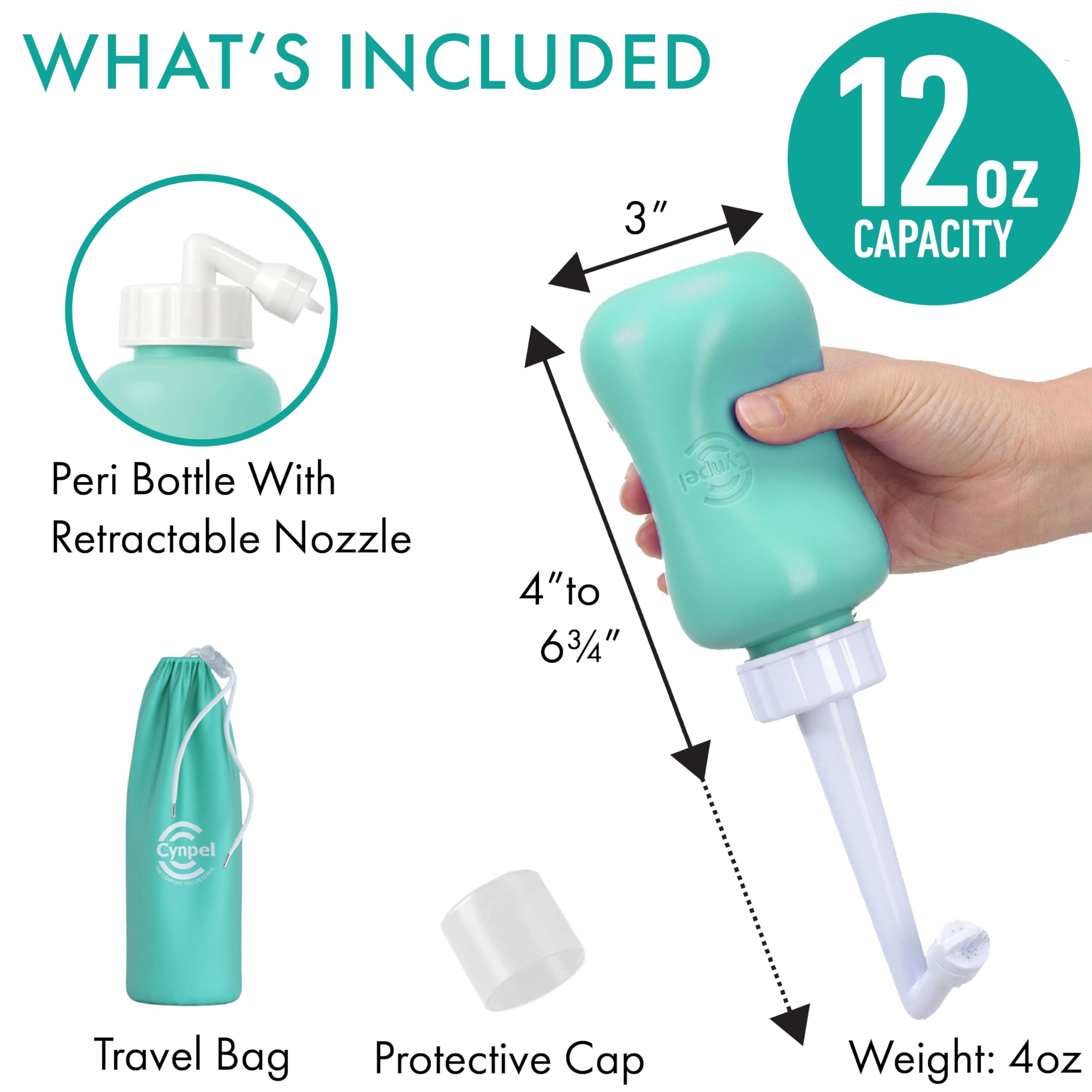 Cynpel Peri Bottle EVA construction offers easy squeezing and comfortable use.