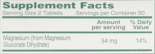 Cypress Pharma Mag-G tablets close-up highlighting easy-to-swallow magnesium gluconate form.