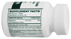 Cypress Pharmaceuticals Envase con tabletas de Magnesio Óxido 400 mg para absorción de calcio.