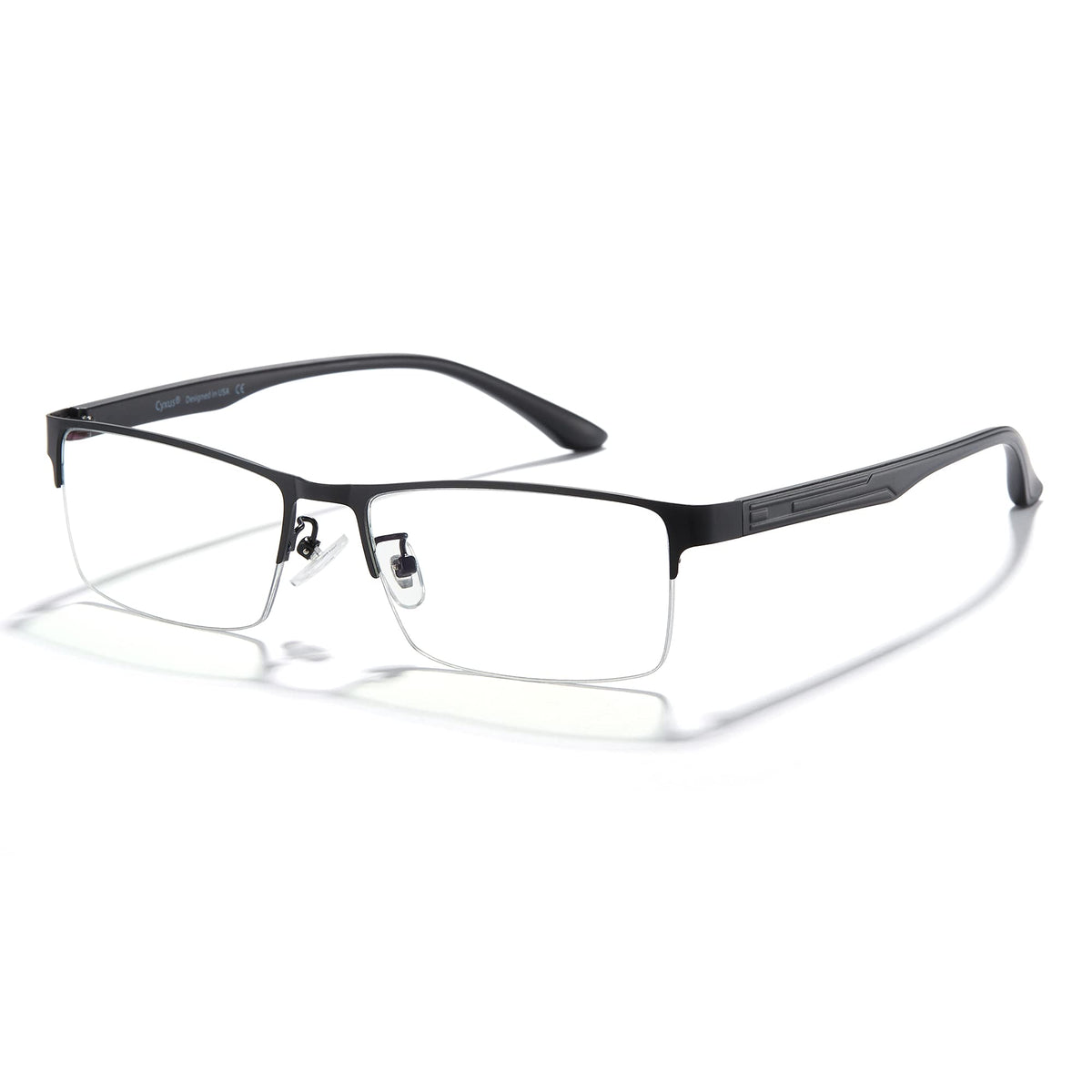 Cyxus 8001 front view blue light glasses reduce eye strain during screen time
