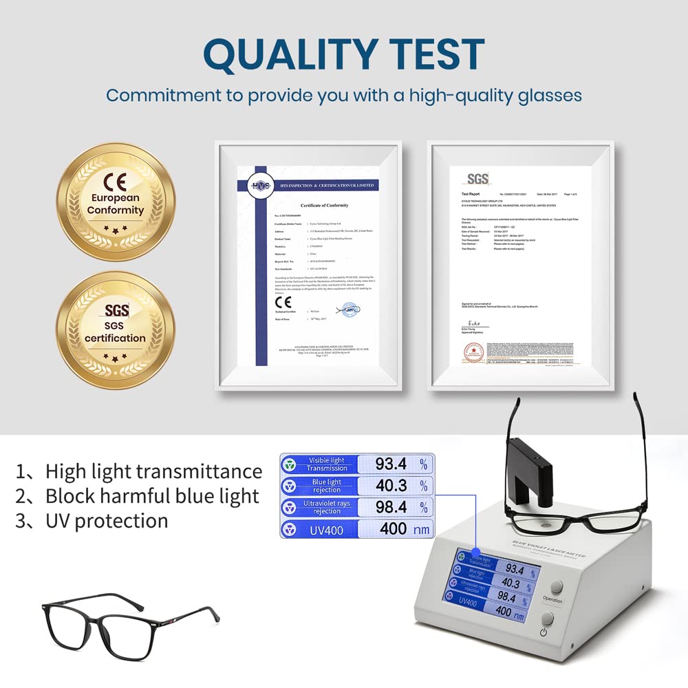 Cyxus blue light glasses ideal for gaming sessions