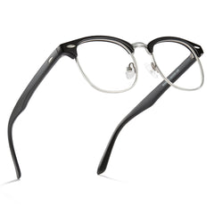 Cyxus blue light glasses front view with half-frame design for comfortable all-day wear