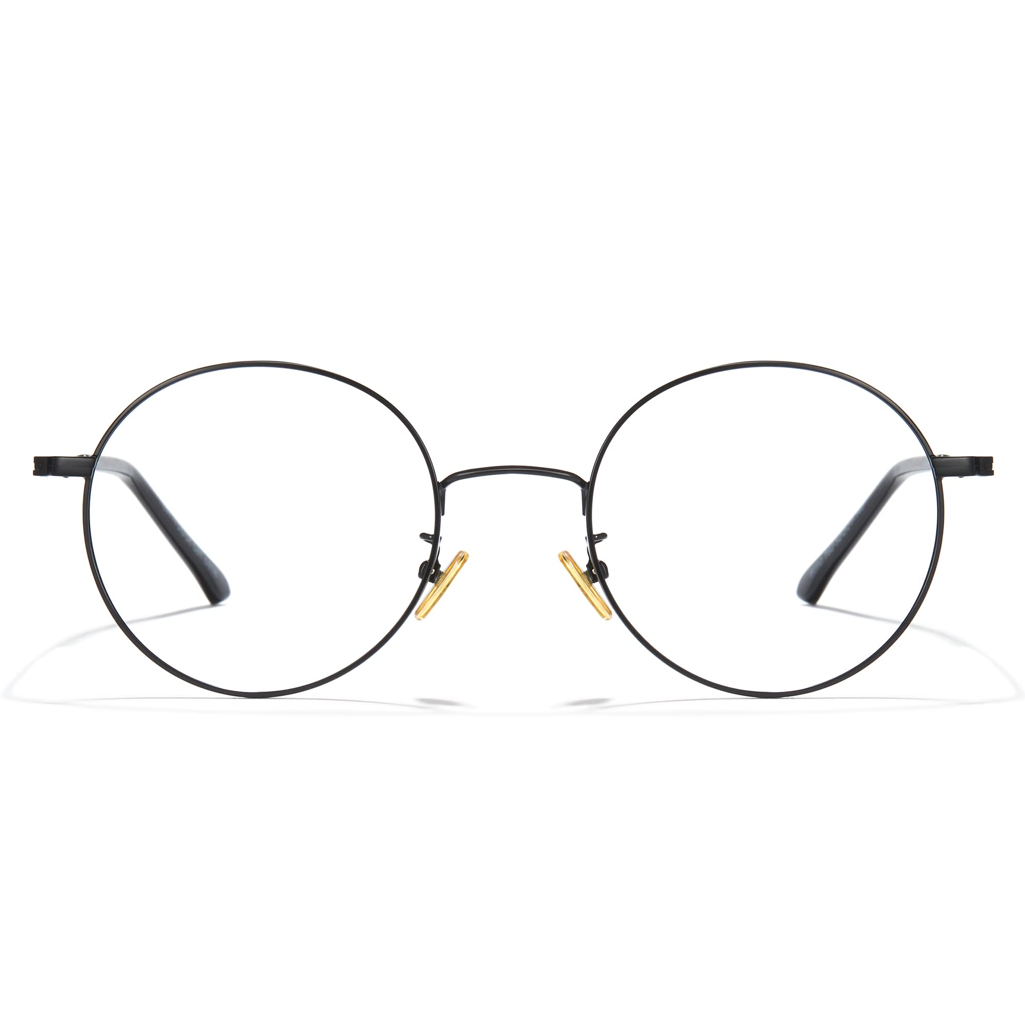 Cyxus blue light glasses with panto round frame for desk use and reduced eye strain