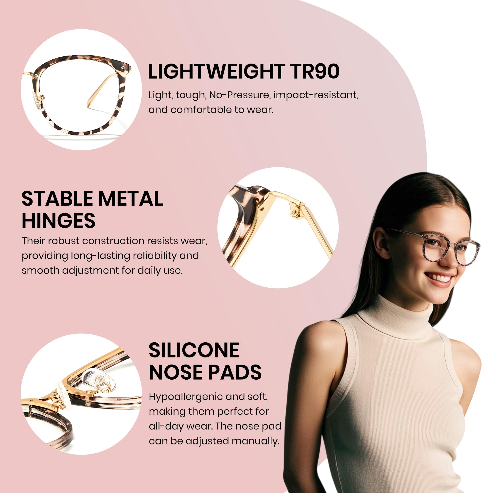 Cyxus eight color options including Rose Gold for style.