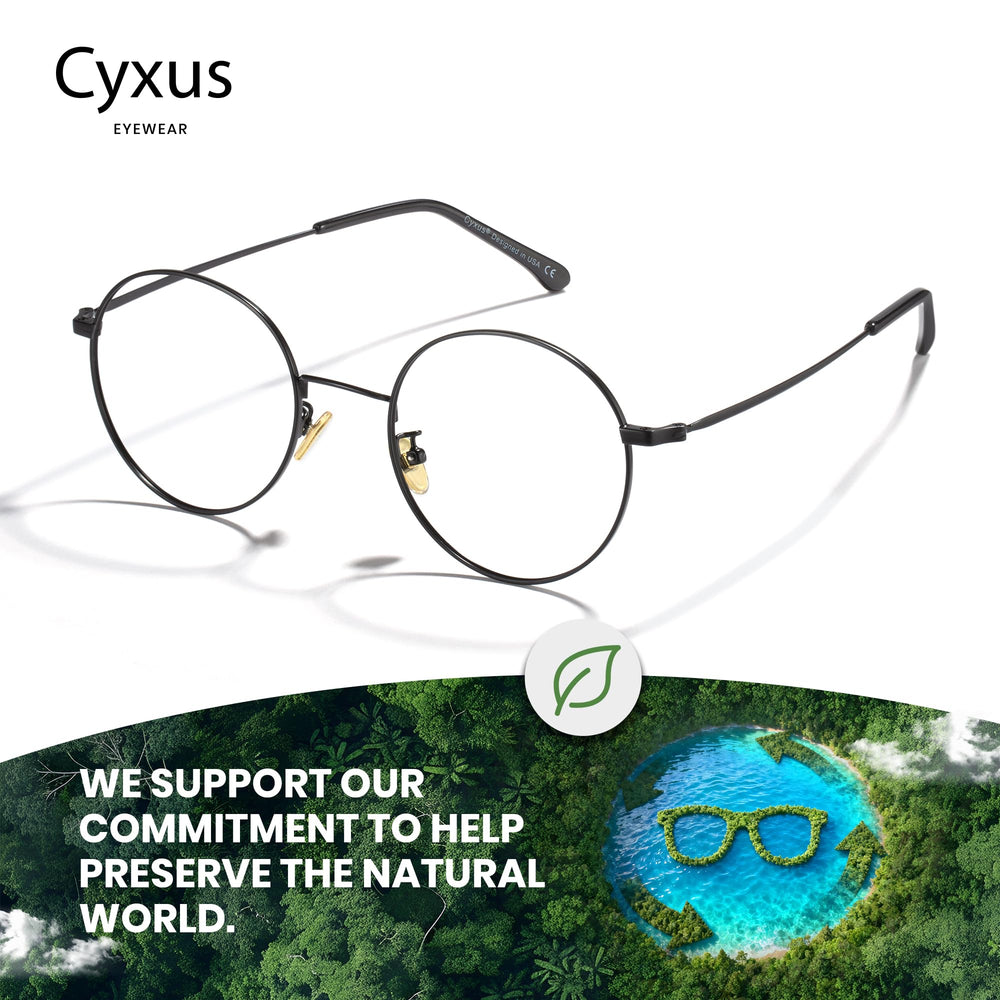 Cyxus durable stainless-temples ergonomic design for daily wear