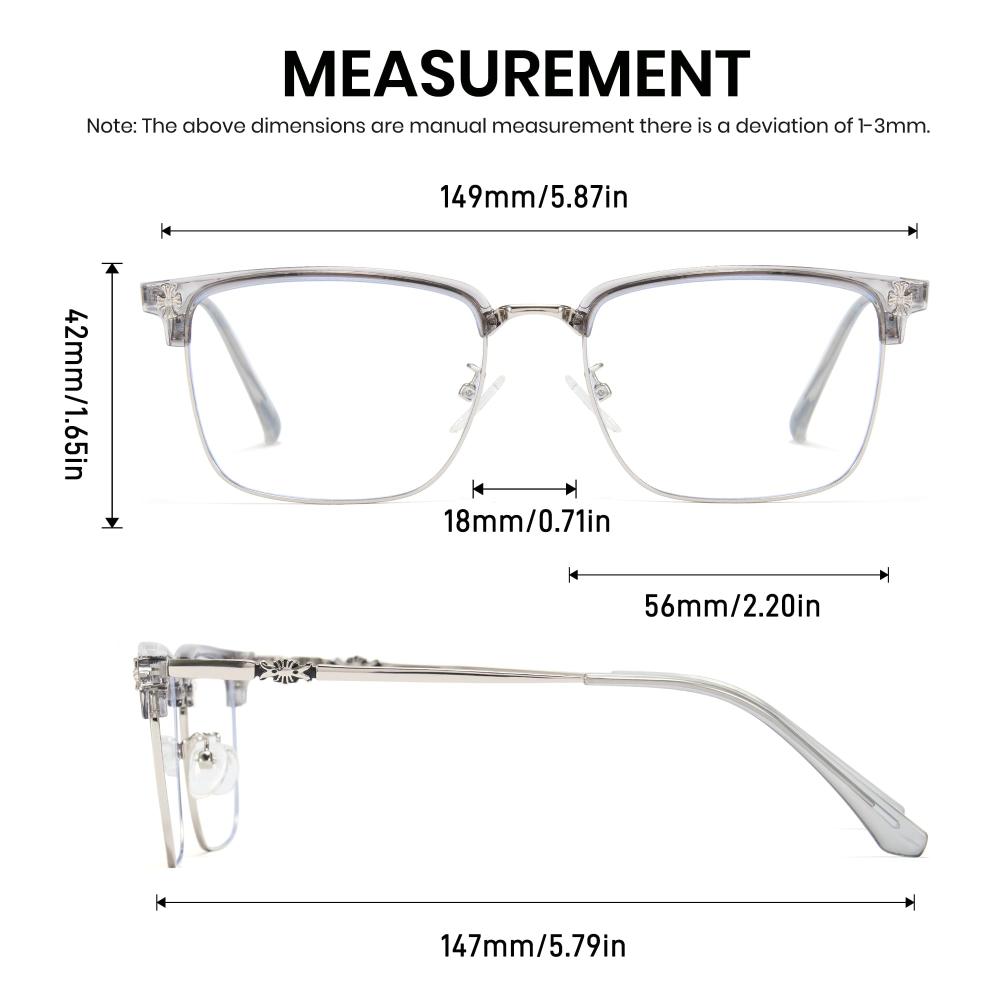 Cyxus identity-focused blue light glasses reflect personal style while protecting eyes.