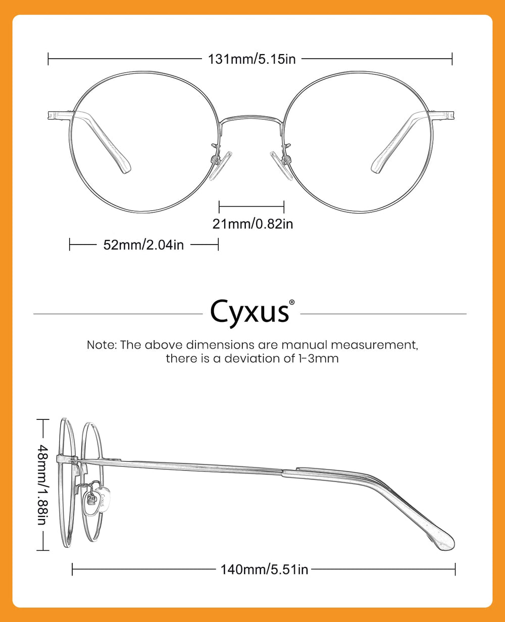 Cyxus microfiber cloth included for easy lens maintenance.