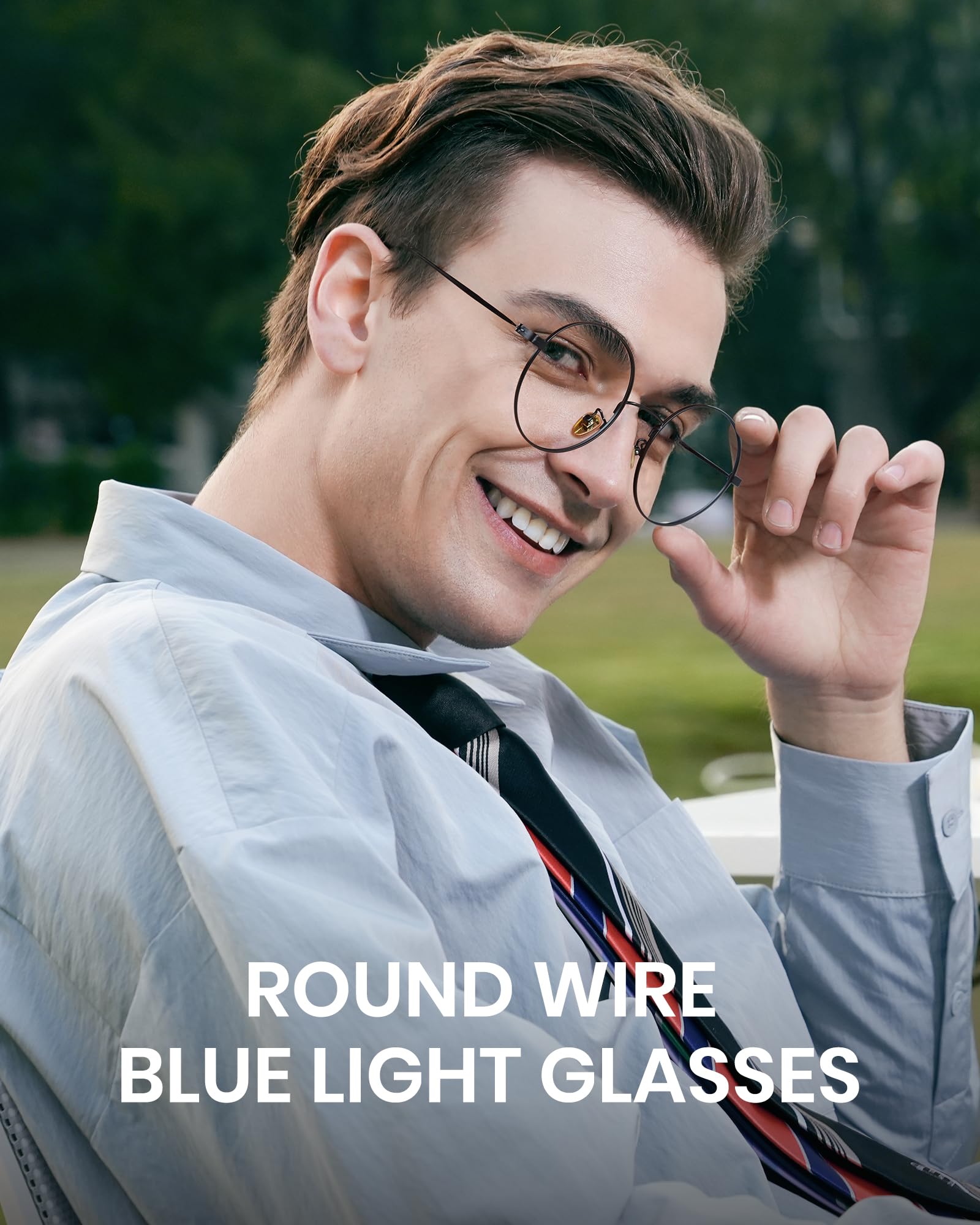 Cyxus vintage round wire frame for unisex wear with all-day comfort