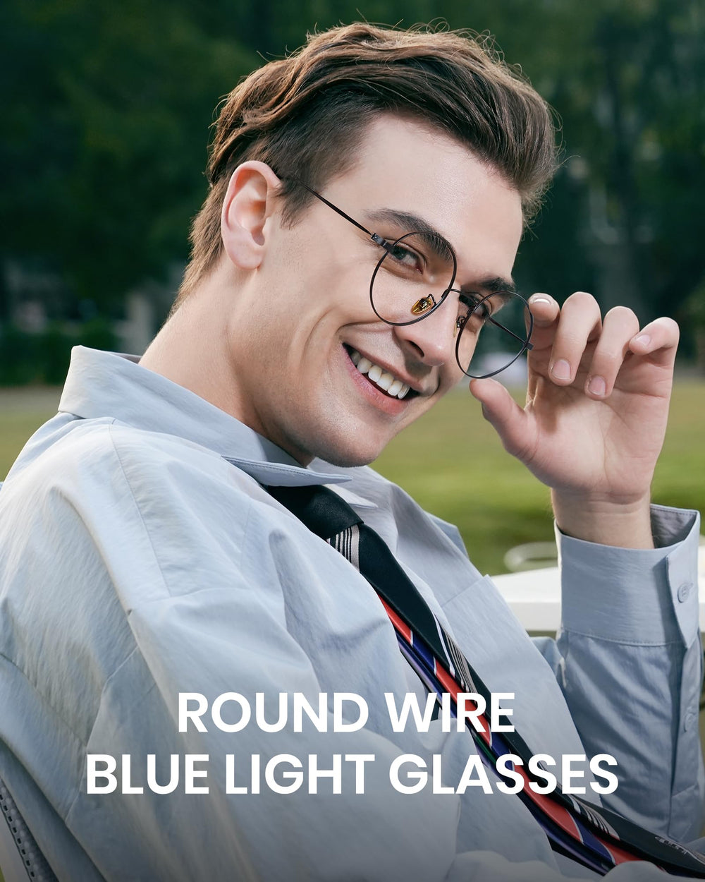 Cyxus vintage round wire frame for unisex wear with all-day comfort